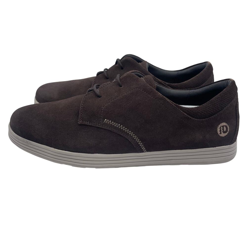 Dunham Suede Lace Up Brown Shoes Casual Comfort Low Mens 15 Wide 4E